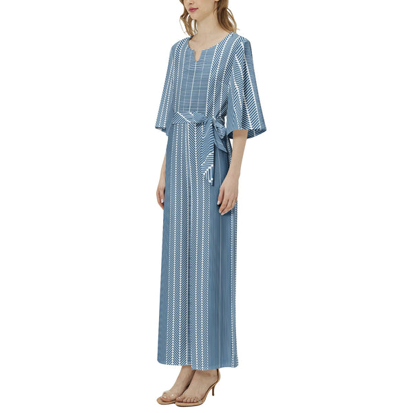 Dolman Sleeve Belted Wide Leg Jumpsuit - Objet D'Art