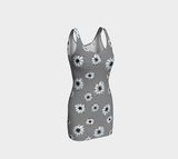 Floral Striped Bodycon Dress - Objet D'Art