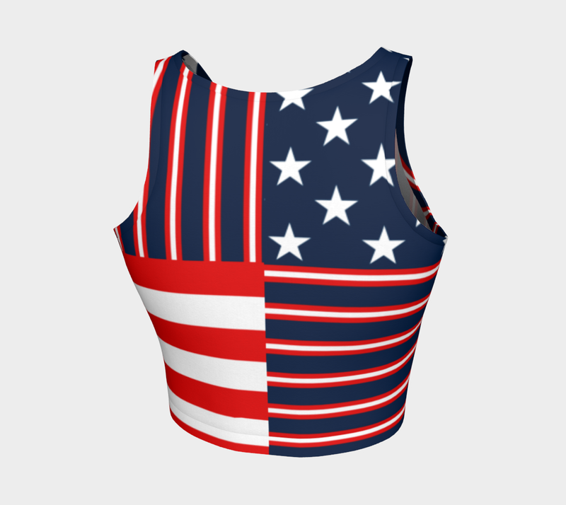 Americana Athletic Crop Top - Objet D'Art