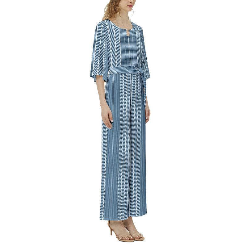 Dolman Sleeve Belted Wide Leg Jumpsuit - Objet D'Art
