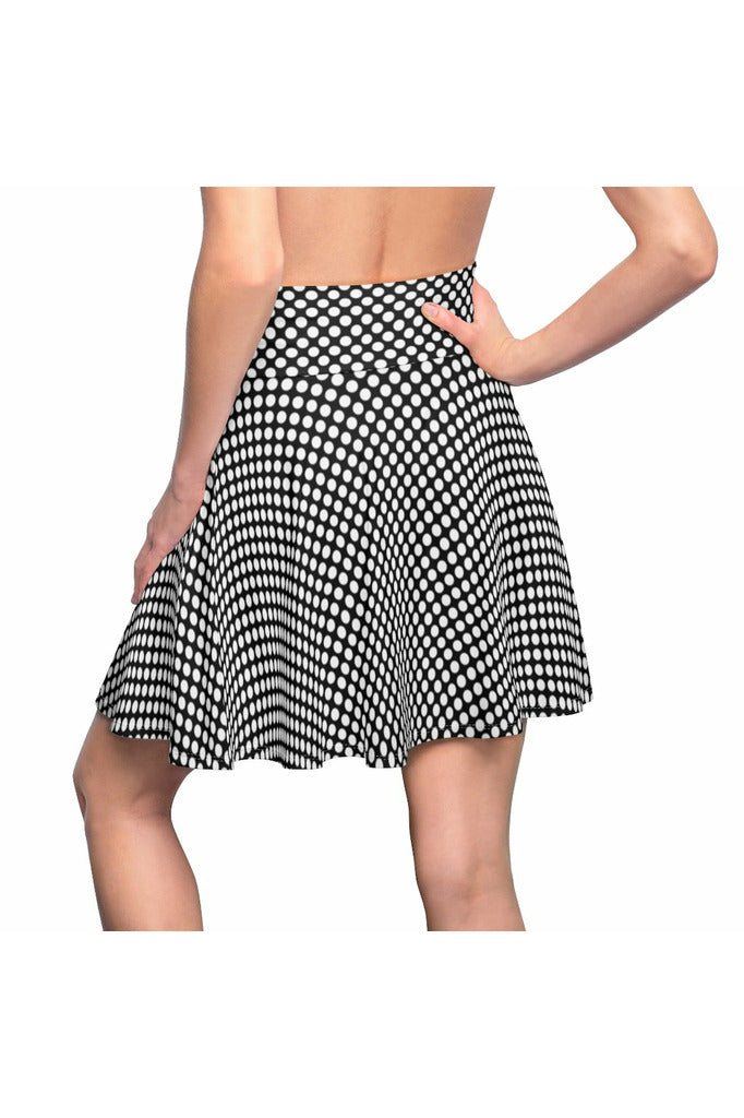 Micro Polka Dot Women's Skater Skirt - Objet D'Art