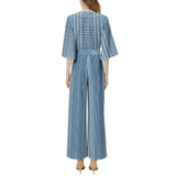 Dolman Sleeve Belted Wide Leg Jumpsuit - Objet D'Art