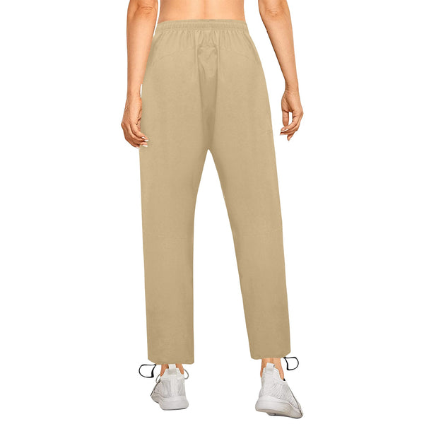 lark solid print 4 Women's Quick Dry Cargo Sweatpants (Model L65) - Objet D'Art