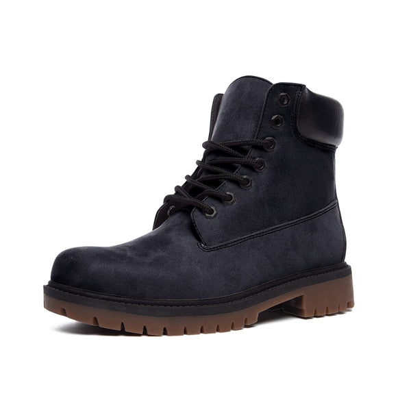 Black Cherry Casual Leather Lightweight boots TB - Objet D'Art
