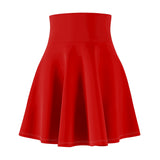 Rose Lattice Red Women's Skater Skirt - Objet D'Art