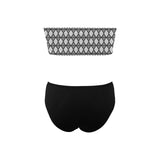 black 2 9k Chest Wrap Bikini Swimsuit (Model S36) - Objet D'Art