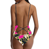 Chained Maiden Sexy Lacing Backless One-Piece Swimsuit - Objet D'Art