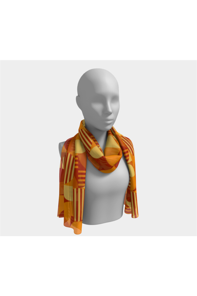 Bauhaus Orange Long Scarf - Objet D'Art