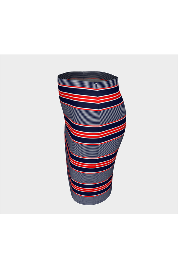 Striped Fitted Skirt - Objet D'Art