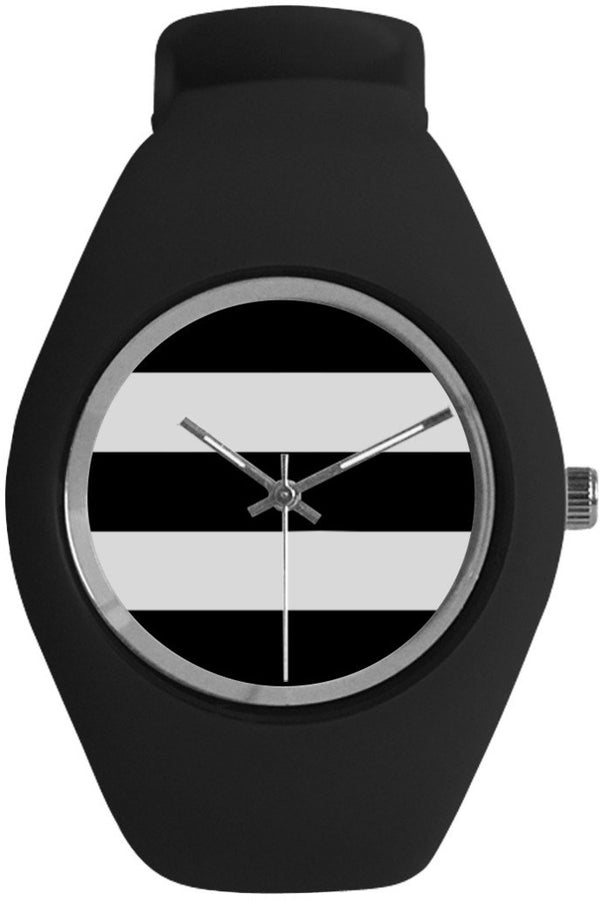 Bold Striped Vintage Style Candy Silicone Watch - Objet D'Art