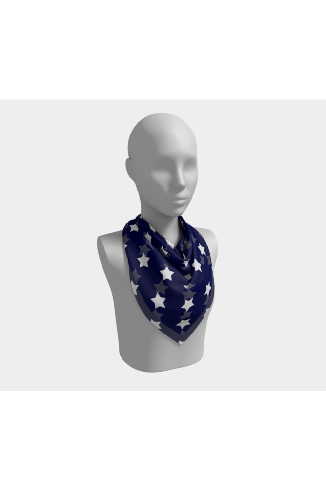 Patriotic Stars Square Scarf - Objet D'Art