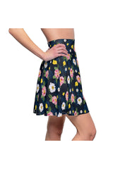 Floral Women's Skater Skirt - Objet D'Art
