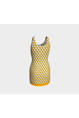 Trigonometric Trance Bodycon Dress - Objet D'Art