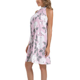 Tie Back Halter Neck Flared Dress - Objet D'Art