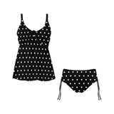 shapes colors texture art Chest Drawstring Swim Dress (Model S30) - Objet D'Art