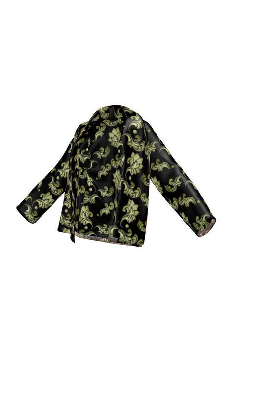 Arabesque Green Wrap Blazer - Objet D'Art
