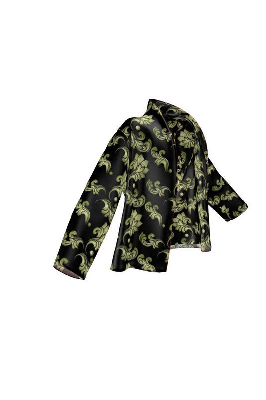 Arabesque Green Wrap Blazer - Objet D'Art