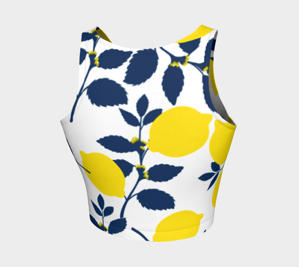 Lemony Fresh Athletic Crop Top - Objet D'Art