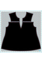Black Womens Blouse - Objet D'Art