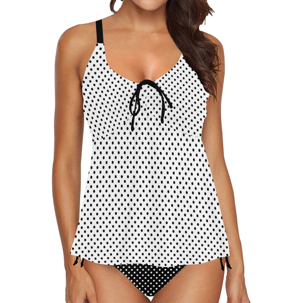 shapes colors texture art Chest Drawstring Swim Dress (Model S30) - Objet D'Art