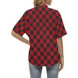 chess queen dress print 2 All Over Print Hawaiian Shirt for Women (Model T58) - Objet D'Art