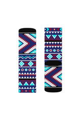Aqua Aztec Sublimation Socks - Objet D'Art