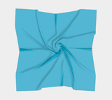 Coral Blue Square Scarf - Objet D'Art