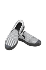 Zapatos de lona sin cordones para hombre con micro rayas - Tienda minorista en línea Objet D'Art
