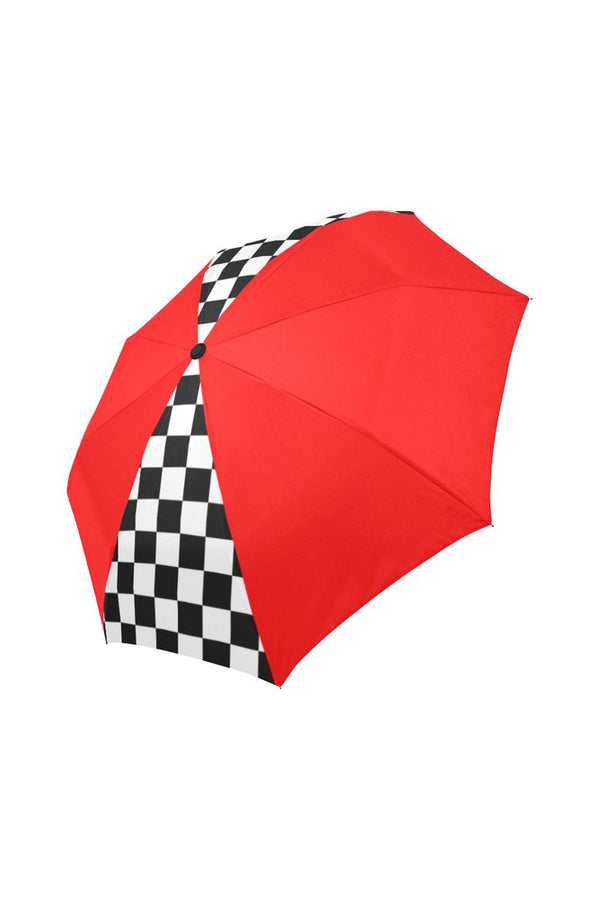 red checkered umbrella Auto-Foldable Umbrella (Model U04) - Objet D'Art