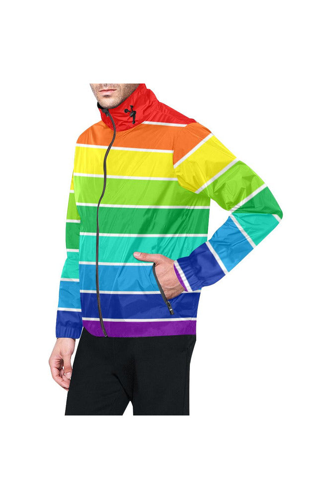 Rainbow Bright Artsadd All Over Print Windbreaker for Unisex (Model H23) - Objet D'Art