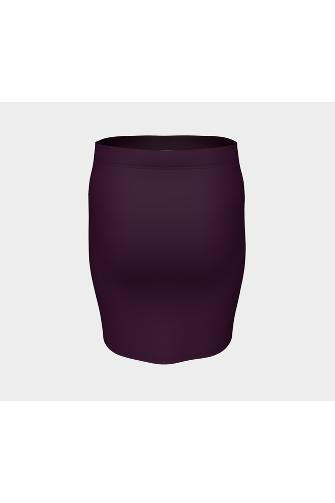Plum Fitted Skirt - Objet D'Art