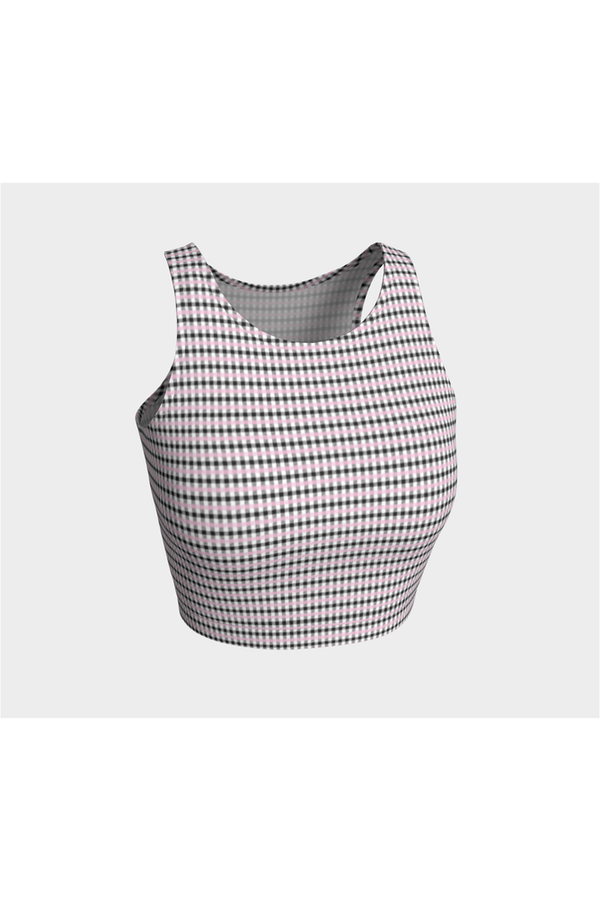 Pink Shepherd's Check Athletic Top - Objet D'Art