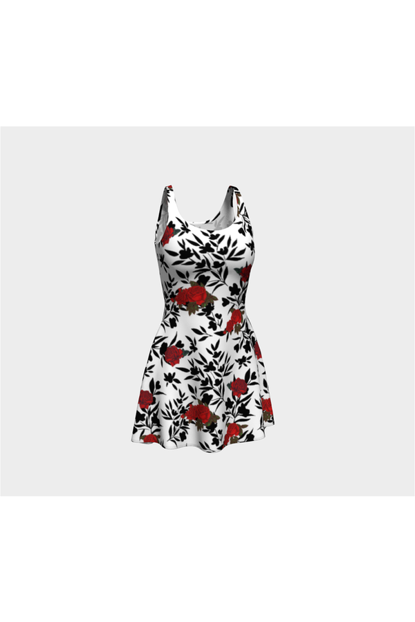 Rosy Red Flare Dress - Objet D'Art