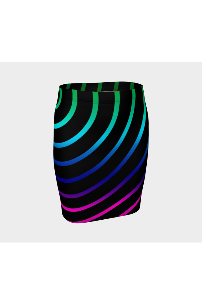 Concentric Rainbows Fitted Skirt - Objet D'Art Online Retail Store