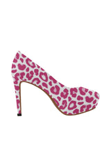 Pink Leopard Women's High Heels - Objet D'Art