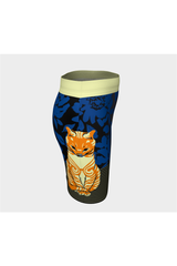 Feline in the Flowers Fitted Skirt - Objet D'Art