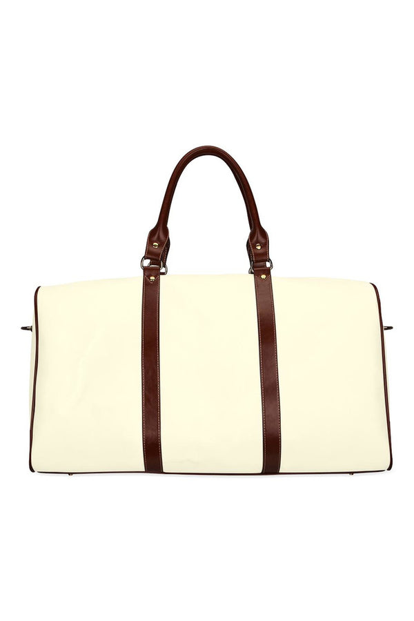 Cream Waterproof Travel Bag/Large (Model 1639) - Objet D'Art