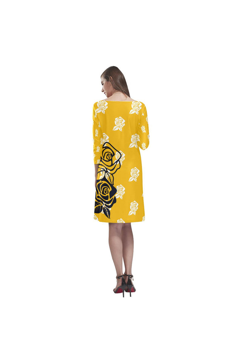 Golden Rose Rhea Loose Round Neck Dress - Objet D'Art Online Retail Store