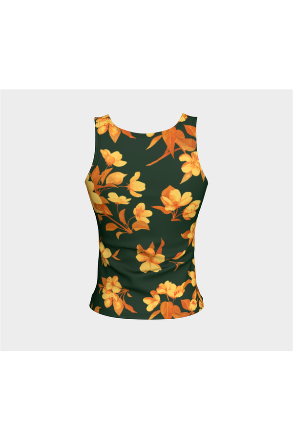 Floral Fitted Tank Top - Objet D'Art