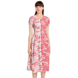 Puff Sleeve Button Through Dress - Objet D'Art
