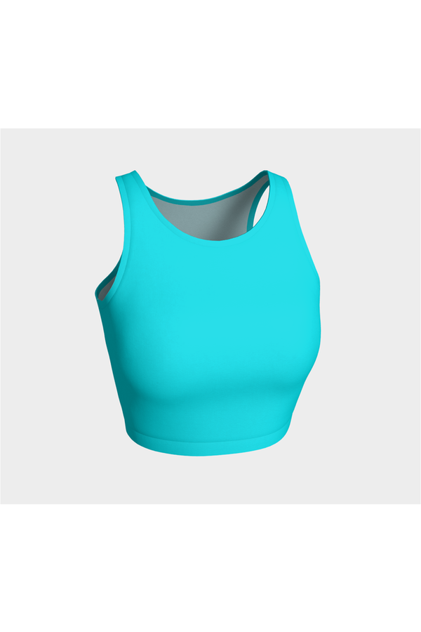 Aqua Blue Athletic Top - Objet D'Art