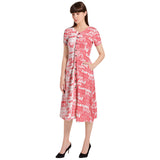 Puff Sleeve Button Through Dress - Objet D'Art