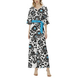 Dolman Sleeve Belted Wide Leg Jumpsuit - Objet D'Art