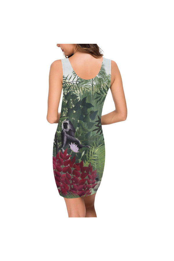 Tropical Forest with Monkeys - Rousseau Medea Vest Dress (Model D06) - Objet D'Art