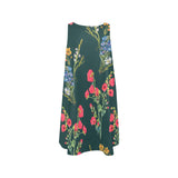 wildflowers yoga_leggings_template-Recovered Sleeveless A-Line Pocket Dress (Model D57) - Objet D'Art