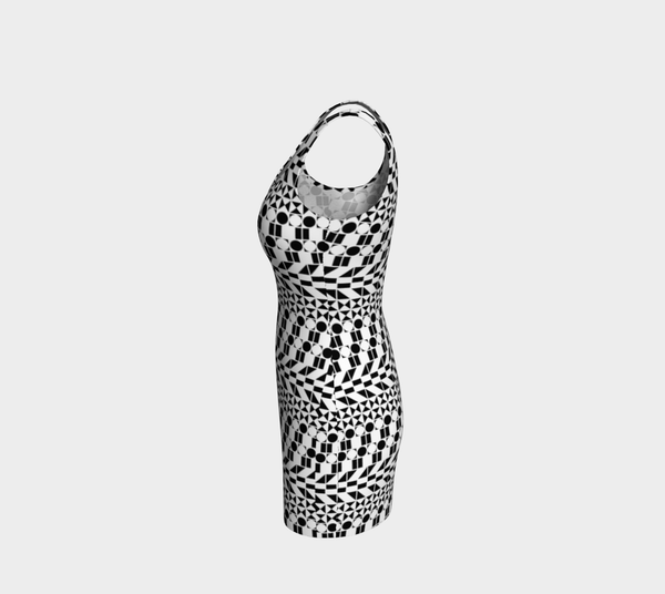 Geo Fun Bodycon Dress - Objet D'Art