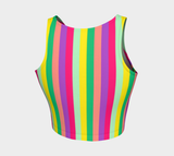 Striped Athletic Crop Top - Objet D'Art