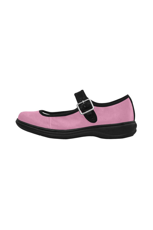 Pink Mila Satin Women's Mary Jane Shoes - Objet D'Art