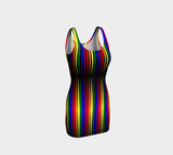 Longitudes of Colors Bodycon Dress - Objet D'Art