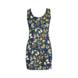 butterfly greek key print 2 Medea Vest Dress (Model D06) - Objet D'Art